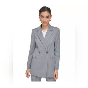 Calvin Klein Gray Double-Breasted Blazer